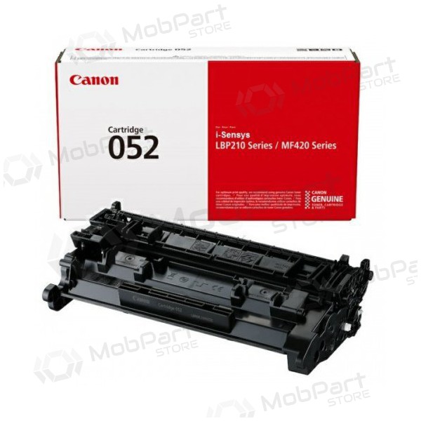 Canon CRG 052 (2199C002) Black Laser Toner Cartridge, 3100 Pages