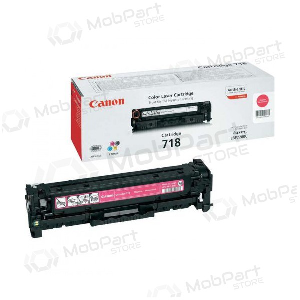 Canon CRG 718 (2660B002) cartridge for laser printers, 2900 pages. Canon CRG 718 (2660B002) cartridge for laser printers, 2900 pages.