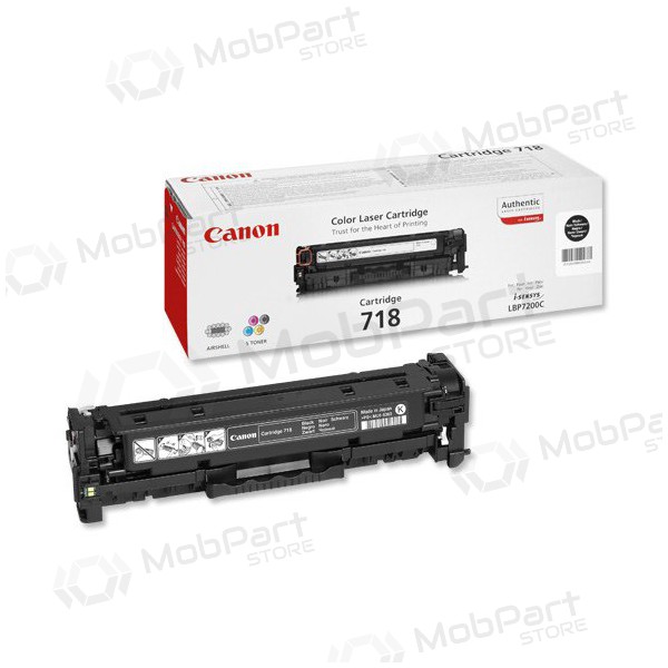 Canon CRG 718 (2662B002) black cartridge for laser printers, 3400 pages. Canon CRG 718 (2662B002) black cartridge for laser printers, 3400 pages.