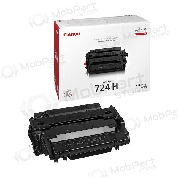 Canon CRG 724H (3482B002) (3482B011) black cartridge for laser printers, 12500 pages.