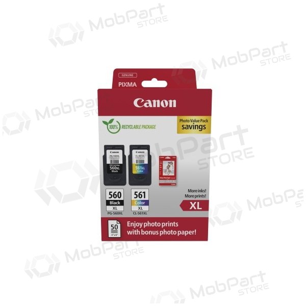 Canon CRG PG-560XL/CL-561XL (3712C008) Ink cartridge set, BK/CMY