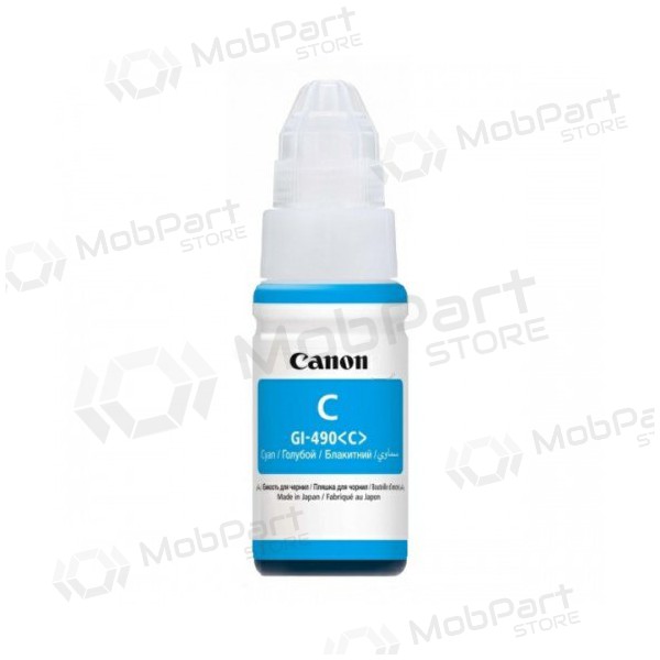 Canon GI-490 Refill Ink (0664C001), cyan cartridge for inkjet printers