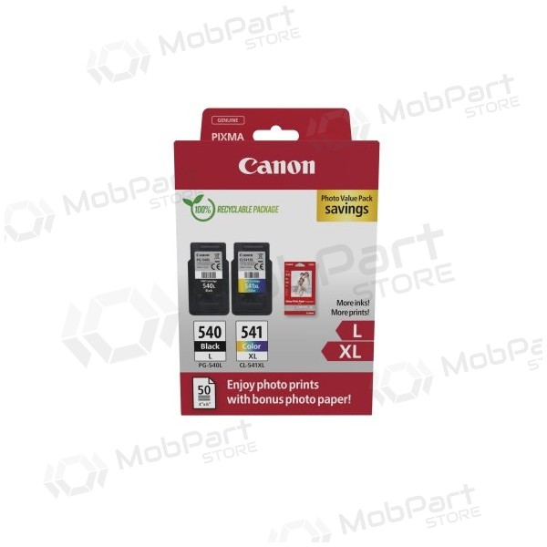 Canon PG-540L/CL-541XL (5224B012) Photo value pack Ink cartridge set, BK/CMY