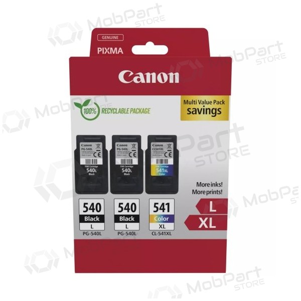 Canon PG-540L/CL-541XL (5224B017) Ink cartridge set, BK/CMY