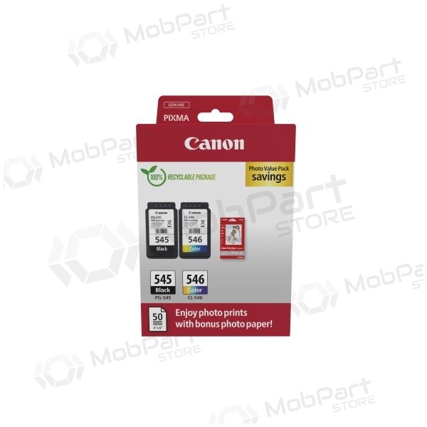 Canon PG-545/CL-546 (8287B008) Ink cartridge set, BK/CMY