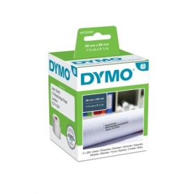 Dymo 99012 (S0722400) Labels 36 x 89mm, 2 rolls x 260 labels, White -