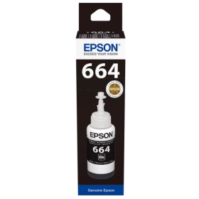 Epson 664BK (C13T66414A) Ink refill bottle, Black
