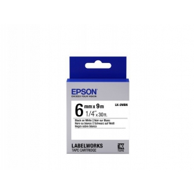 Epson Label Cartridge LK-2WBN standard glue black on white 6mm (9m)