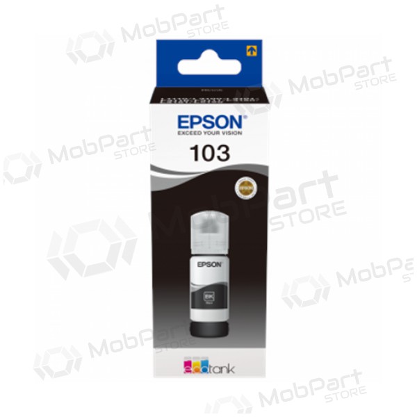 Epson 103 EcoTank (C13T00S14A) Black Ink Cartridge for Inkjet Printers, 65ml