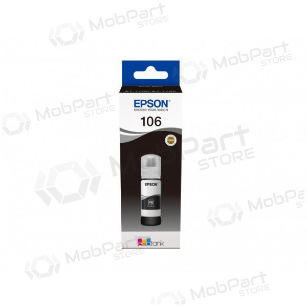Epson 106 Photo Black Ink Cartridge (C13T00R140) for Inkjet Printers, 70ml