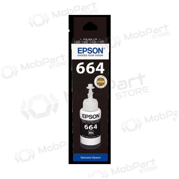 Epson 664BK (C13T66414A) Ink refill bottle, Black