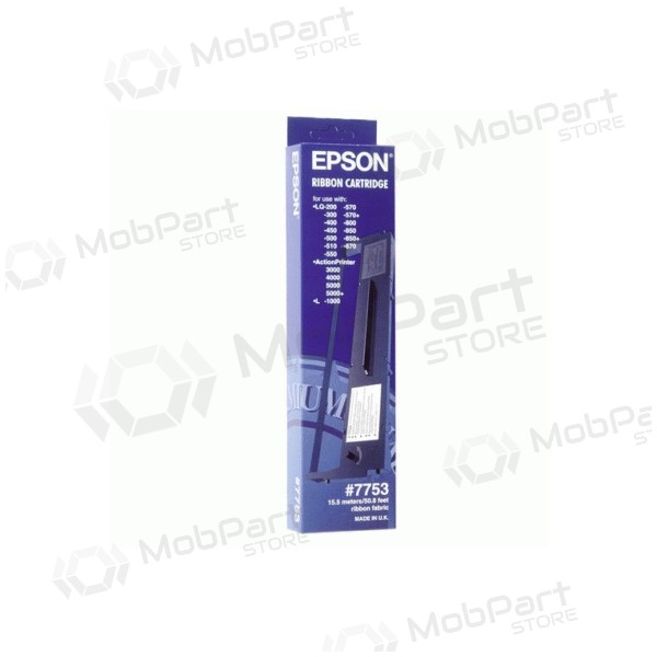 Epson 7753 LQ350 (C13S015633) (Alt: C13S015021), black juostelė Epson 7753 LQ350 (C13S015633) (Alt: C13S015021), black juostelė