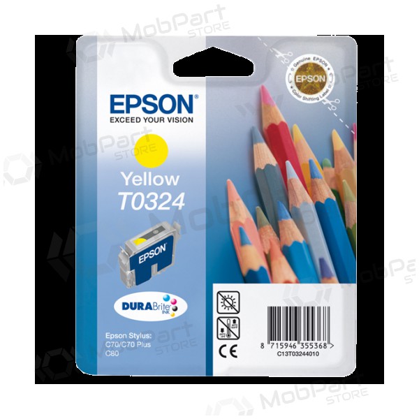 Epson (C13T03244010) pasibaigęs galiojimas, yellow cartridge for inkjet printers