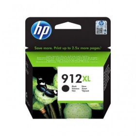 HP 912XL Black Ink Cartridge (3YL84AE) for Inkjet Printers, 825 Pages