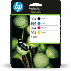 HP 924 CMYK 4-Pack (6C3Z1NE) Ink cartridge set, BK/C/M/Y