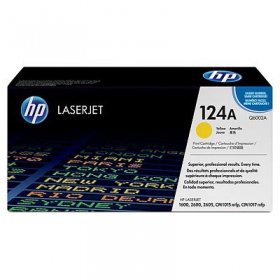 HP No.124A (Q6002A), yellow cartridge for laser printers, 2000 pages.