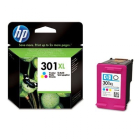 HP No.301 XL (CH564EE), trispalvė cartridge for inkjet printers, 330 pages.