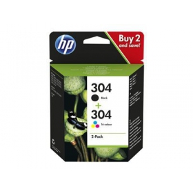 HP No.304 Kasėčių rinkinys (3JB05AE), black and trispalvė cartridge for inkjet printers