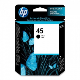 HP No.45 (51645AE), black cartridge for inkjet printers, 930 pages.
