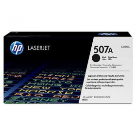 HP No.507A (CE400A), black toner cartridge for laser printers, 5500 pages.