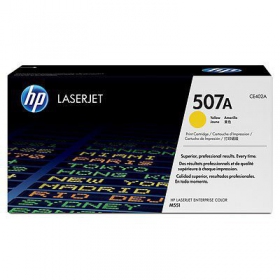 HP No.507A (CE402A), yellow cartridge for laser printers, 6000 pages.