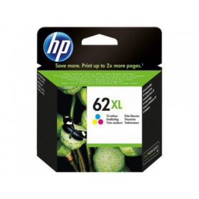 HP No.62XL (C2P07AE), tri-color cartridge for inkjet printers, 415 pages.