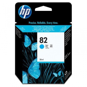 HP No. 82 (C4911A), Cyan Inkjet Printer Cartridge