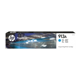 HP No.913A (F6T77AE), cyan ink cartridge for inkjet printers, 3000 pages.