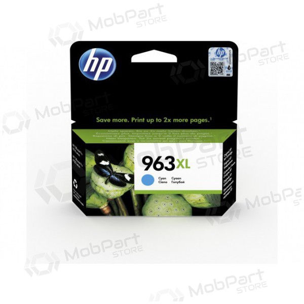 HP (3JA27AE, 963XL), sky blue cartridge for inkjet printers, 1600 pages.