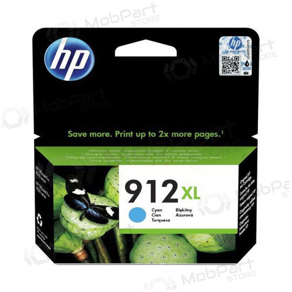 HP (3YL81AE, 912XL) Cyan Ink Cartridge for Inkjet Printers, 825 Pages