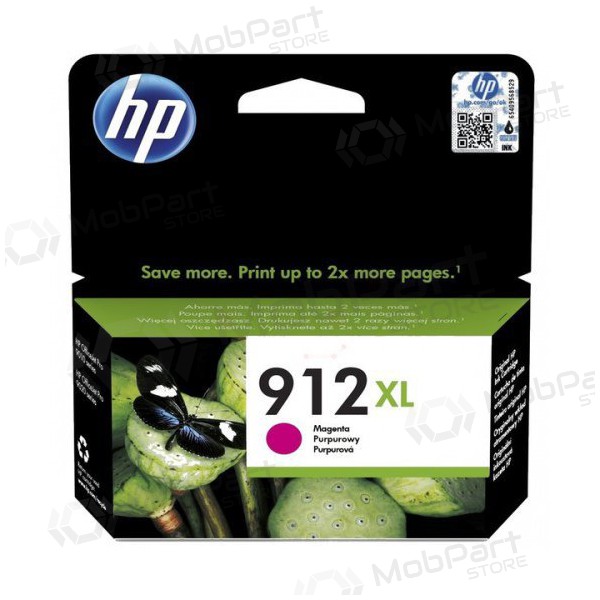 HP (3YL82AE, 912XL), Magenta Ink Cartridge for Inkjet Printers, 825 pages.