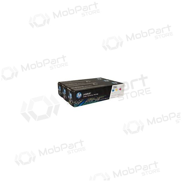 HP No.126A cartridge set (CF341A) (CE311+CE312+CE313), cyan, magenta, yellow cartridge for laser printers, 1000 pages