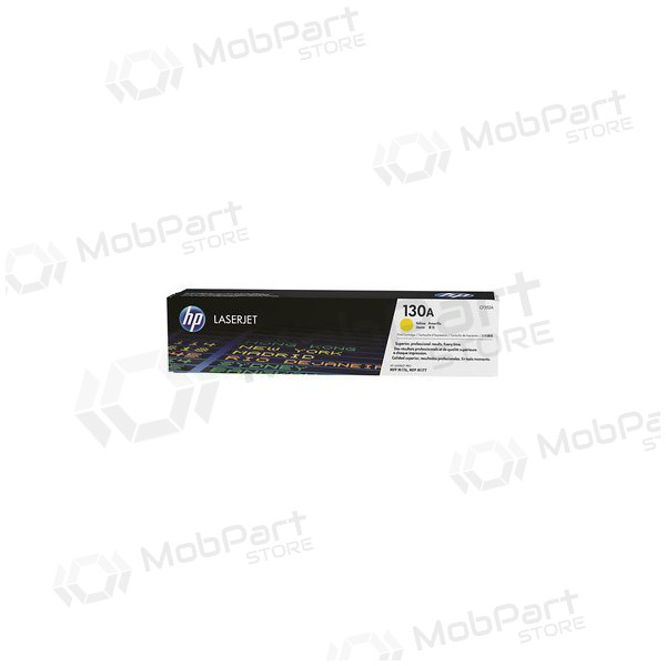HP No.130A (CF352A) Yellow Toner Cartridge for Laser Printers, 1000 Pages