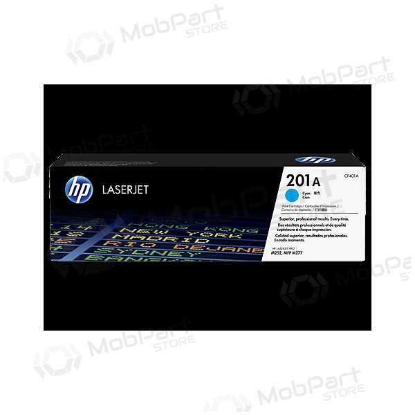 HP No.201A (CF401A), cyan cartridge for laser printers, 1330 pages.