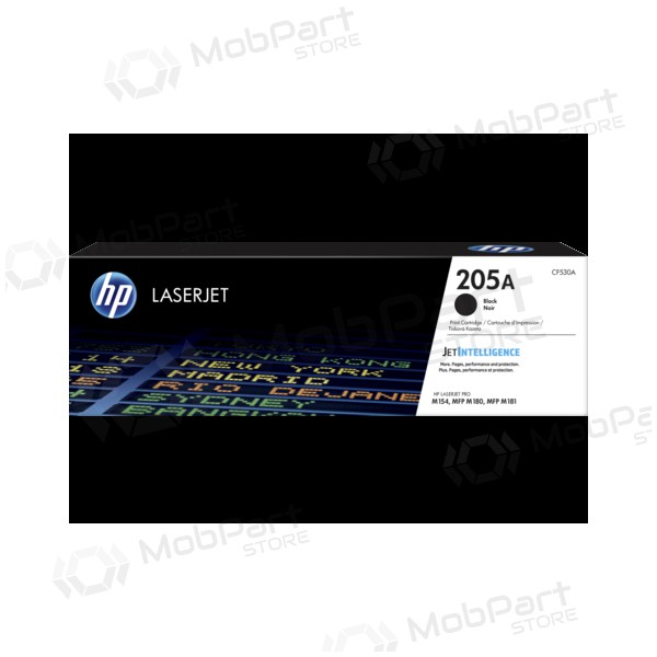HP 205A (CF530A) Black Toner Cartridge for Laser Printers, 1100 Pages