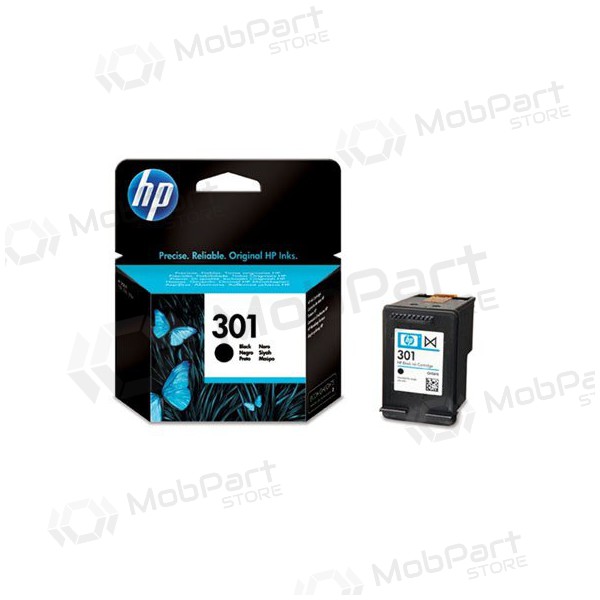 HP No.301 (CH561EE), black cartridge for inkjet printers, 190 pages. HP No.301 (CH561EE), black cartridge for inkjet printers, 190 pages.
