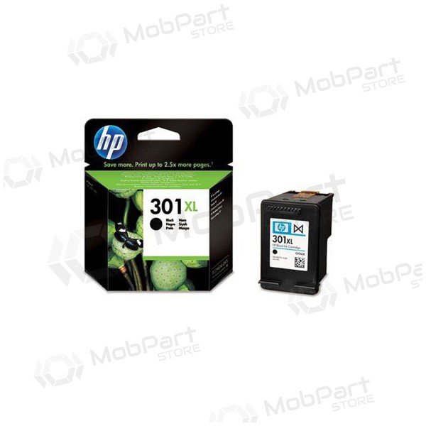 HP No.301 XL (CH563EE), black cartridge for inkjet printers, 480 pages. HP No.301 XL (CH563EE), black cartridge for inkjet printers, 480 pages.