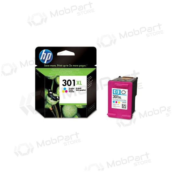 HP No.301 XL (CH564EE), trispalvė cartridge for inkjet printers, 330 pages.