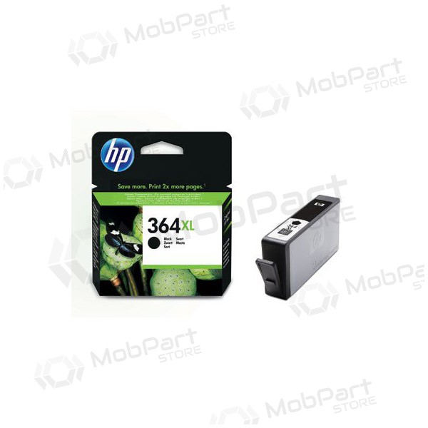 HP No.364 XL (CN684EE) (alt : CB321EE), black cartridge for inkjet printers, 550 pages.