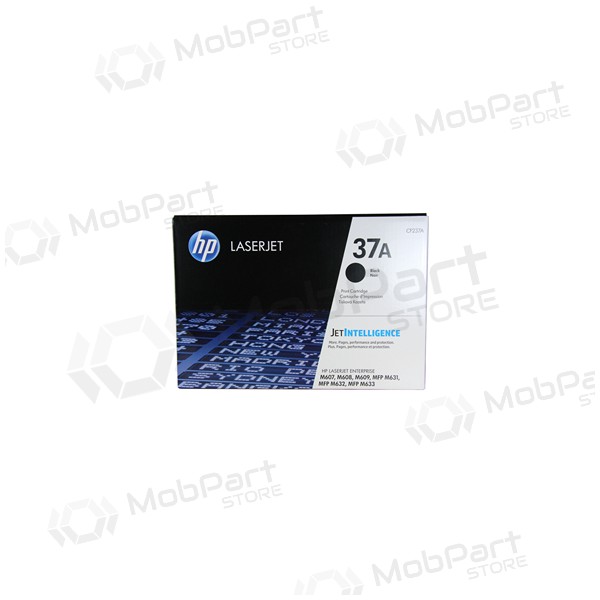 HP No.37A (CF237A), black cartridge for laser printers, 11000 pages.