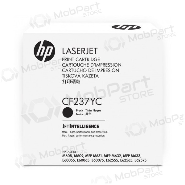 HP No.37X (CF237YC), black cartridge for laser printers, 41000 pages.