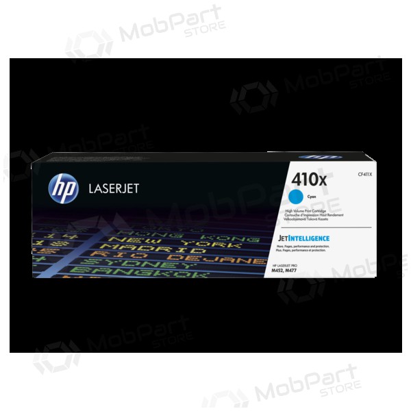 HP No.410X HC (CF411X), cyan cartridge for laser printers, 5000 pages