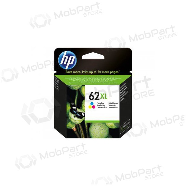 HP No.62XL (C2P07AE), tri-color cartridge for inkjet printers, 415 pages.