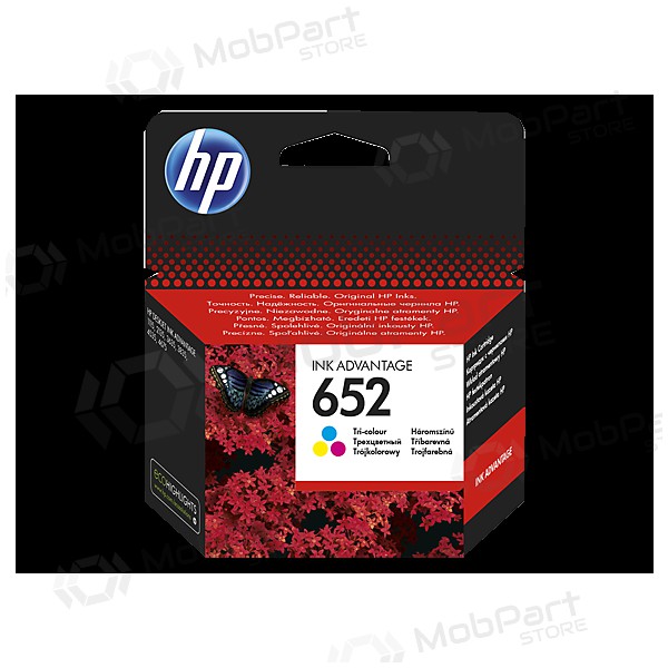 HP No.652 (F6V24AE), tri-colour cartridge for inkjet printers, 200 pages.