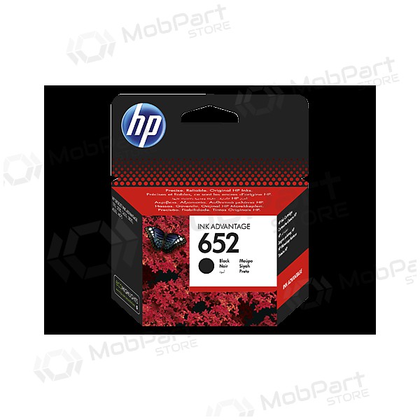 HP No.652 (F6V25AE), black ink cartridge for inkjet printers, 360 pages
