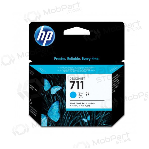 HP No.711 (CZ134A), Cyan Inkjet Cartridge