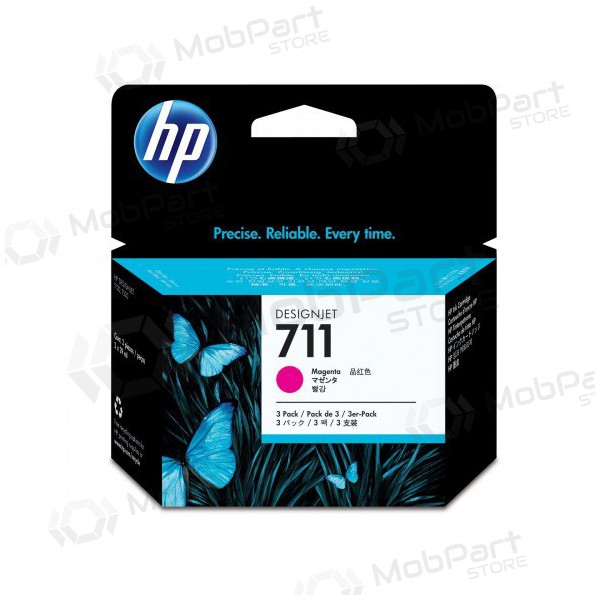 HP No.711 (CZ135A) Magenta Ink Cartridge for Inkjet Printers