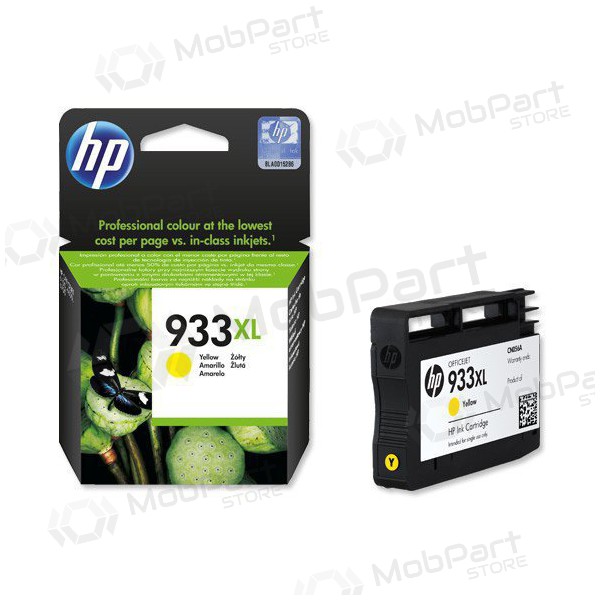 HP No.933 XL (CN056AE), yellow cartridge for inkjet printers, 825 pages.