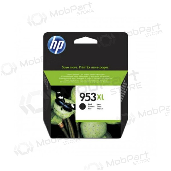 - HP No.953 XL (L0S70AE), black ink cartridge for inkjet printers, 2000 pages.