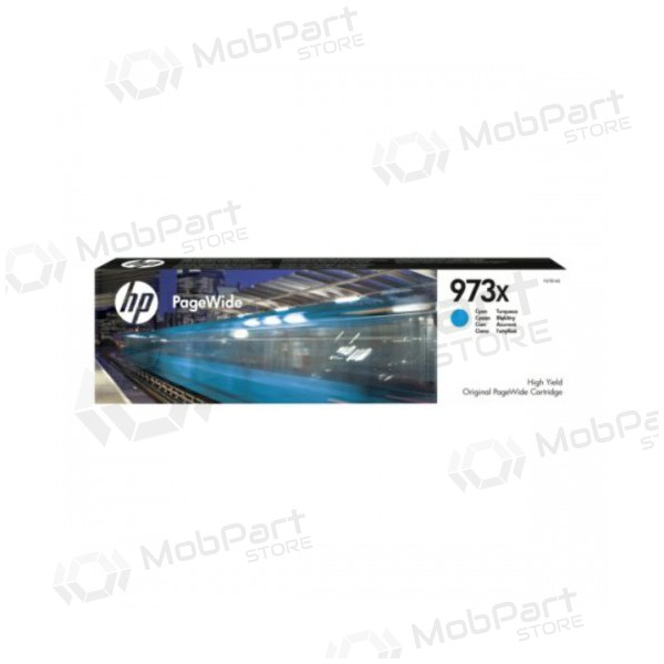 HP No.973X (F6T81AE), cyan inkjet cartridge, 7000 pages.